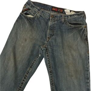 Ariat Men's Bootcut Jeans in Faded Blue Wash